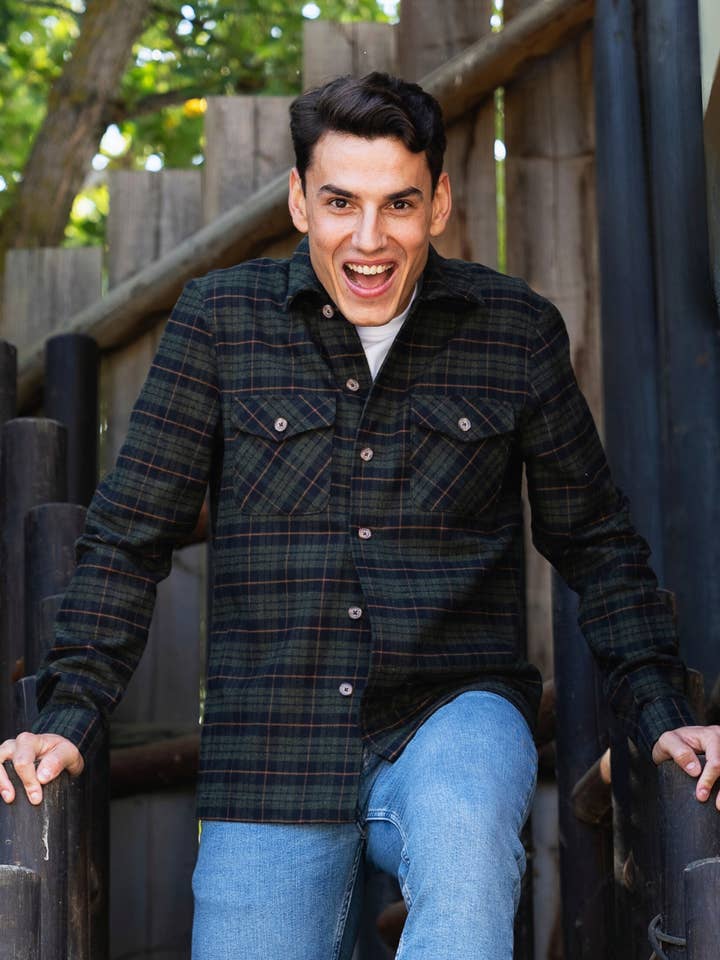 Sobrecamisa de cuadros paño para venta al por mayor de Patadegayo