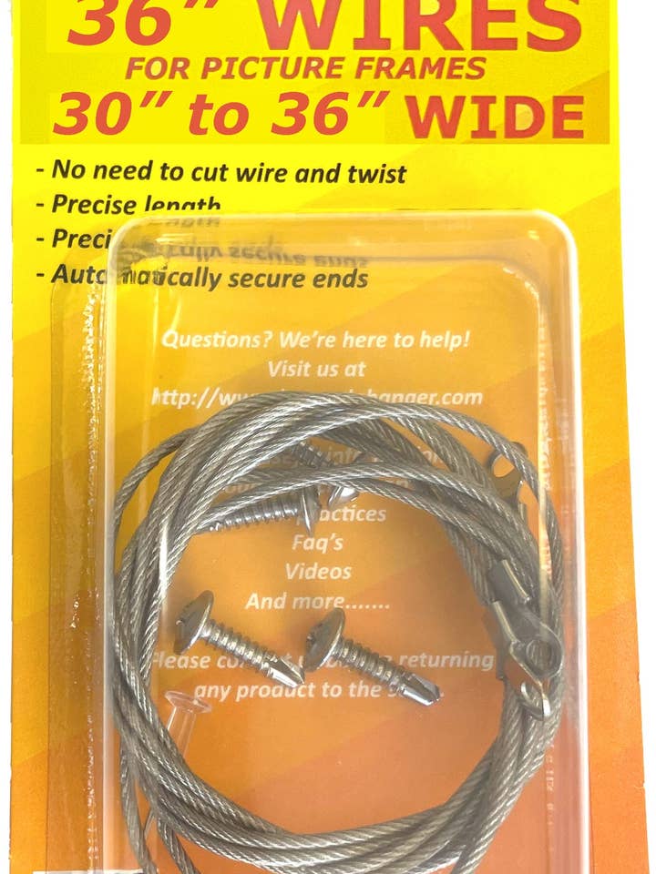 HW0236 - Standard HoneyWire™ 2 Pack 36" Precision Picture Ha for wholesale by HoneyDo® Precision Adjustable Pictures