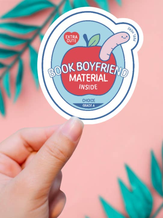 Book Boyfriend Material Inside Sticker for wholesale by EnchantingSunshine