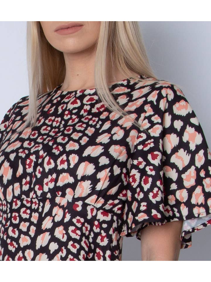 Cutie London - Wholesale Dress - Women's - Short Sleeve Animal Print Dress2