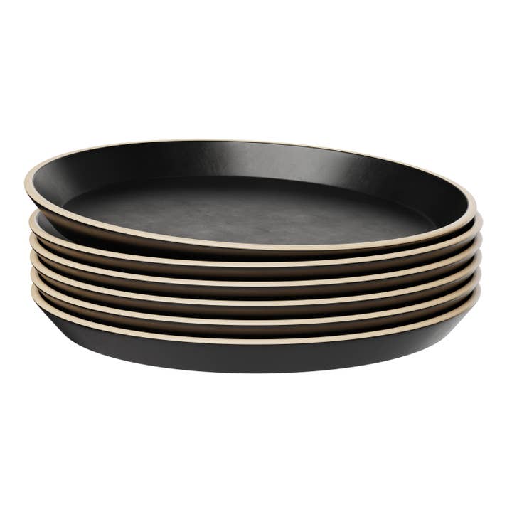 Kook - Wholesale Salad Plate - Kook Ceramic Salad Plates, 7.5", Set of 6, Nordic Collection4