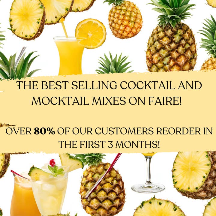 Simply Cocktails - Wholesale Cocktail Mix/Syrup - Pineapple Habanero - Margarita Cocktail and Mocktail Mixer