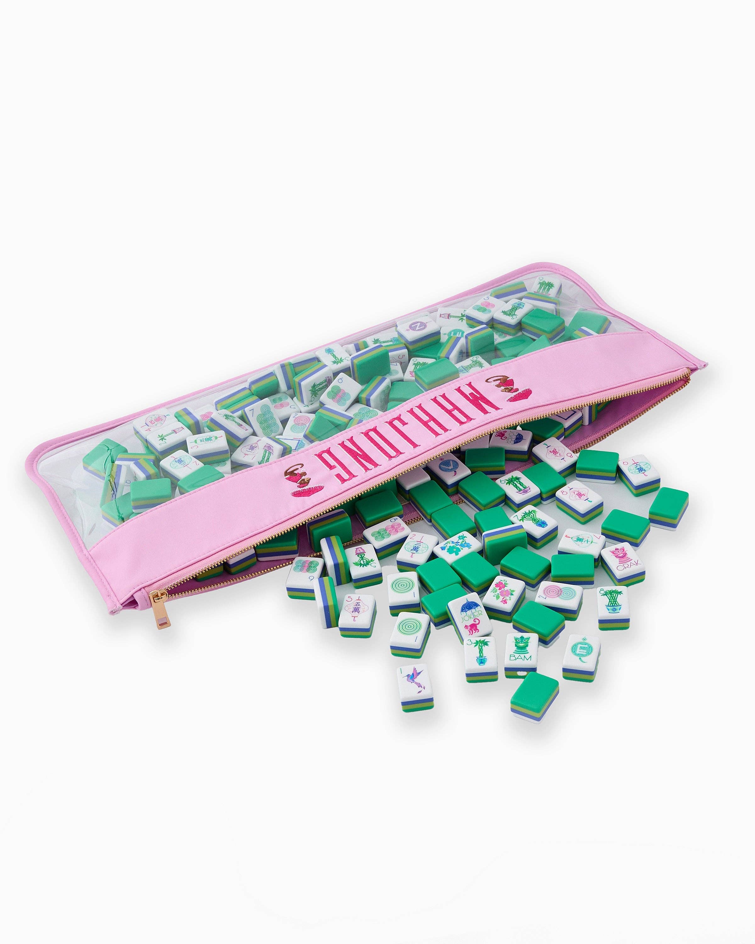 Oh My Mahjong - Wholesale Storage Bag - Cotton Candy Monkey Mahjong Bag1