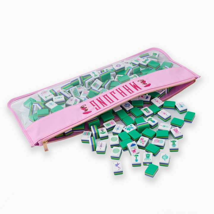 Oh My Mahjong - Wholesale Storage Bag - Cotton Candy Monkey Mahjong Bag1