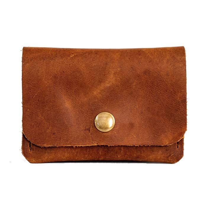 In Blue Handmade - Wholesale Wallet - Women's - Leather Card Wallet | Small Snap Handmade Leather Wallet2