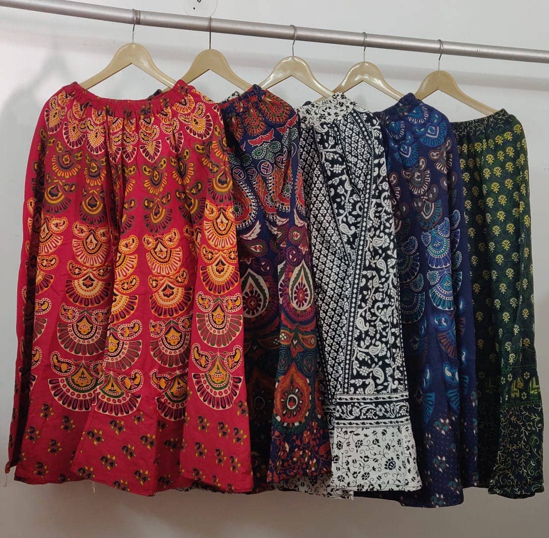 Wevez - Wholesale Pants - Women's - Women's Palazzo Wide leg Cotton Pant Floral Print Mix lot3