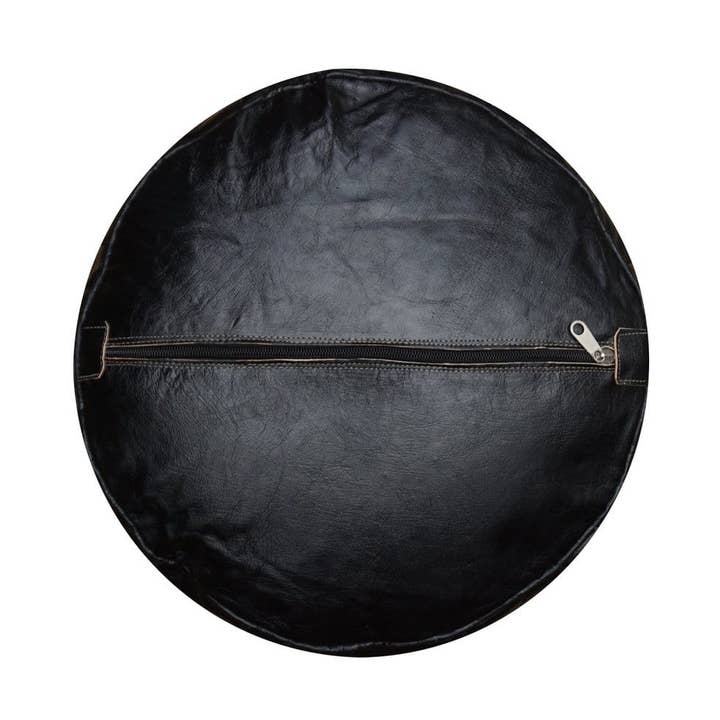 Moroccan Pouf, Black for wholesale on Faire