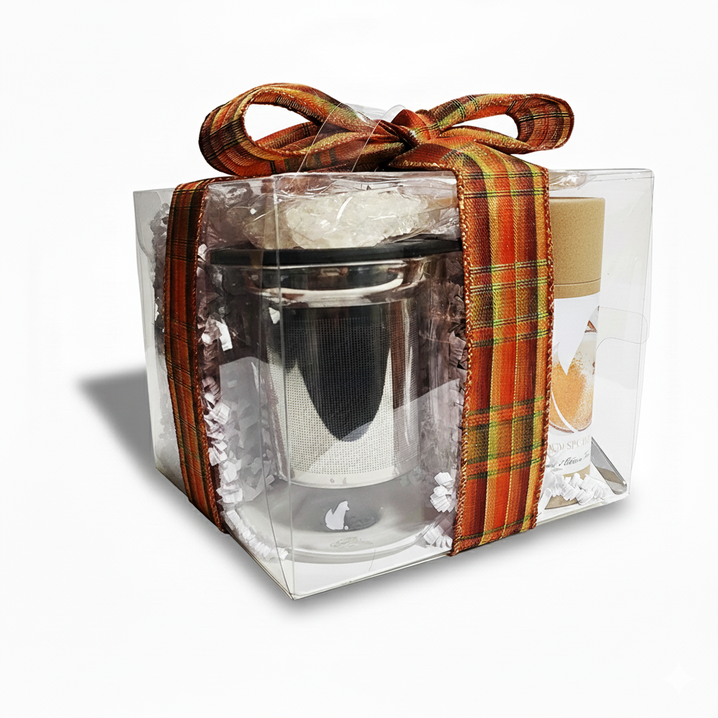 Foxy Tea® - Wholesale Tea Set - Tea Gift Set – Mug/Lid, Infuser, Tea, Towel, Sugar Crystals2