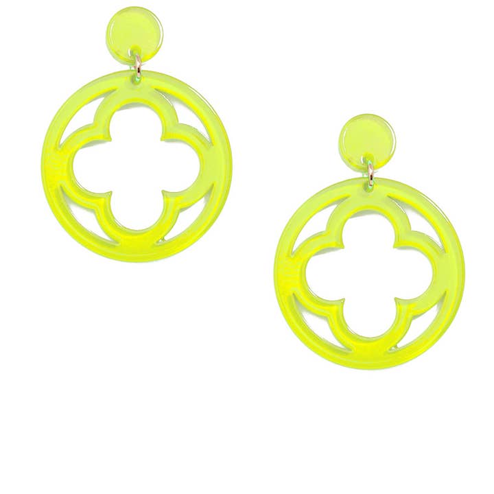 ZENZII Jewelry - Wholesale Dangle Earrings - Open Clover Drop Earring10