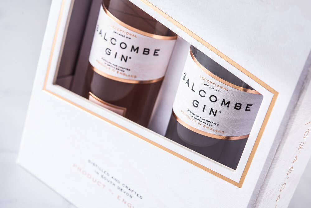 Salcombe Distilling – wholesale Gift bag set/pack – Miniature Gin Gift Set1