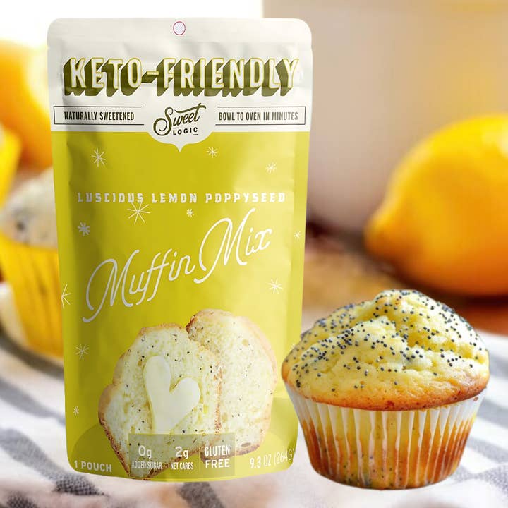 Sweet Logic - Wholesale Cake mix - Lemon Poppyseed Easy Bake Mix - Keto, Low-Carb, Sugar-Free