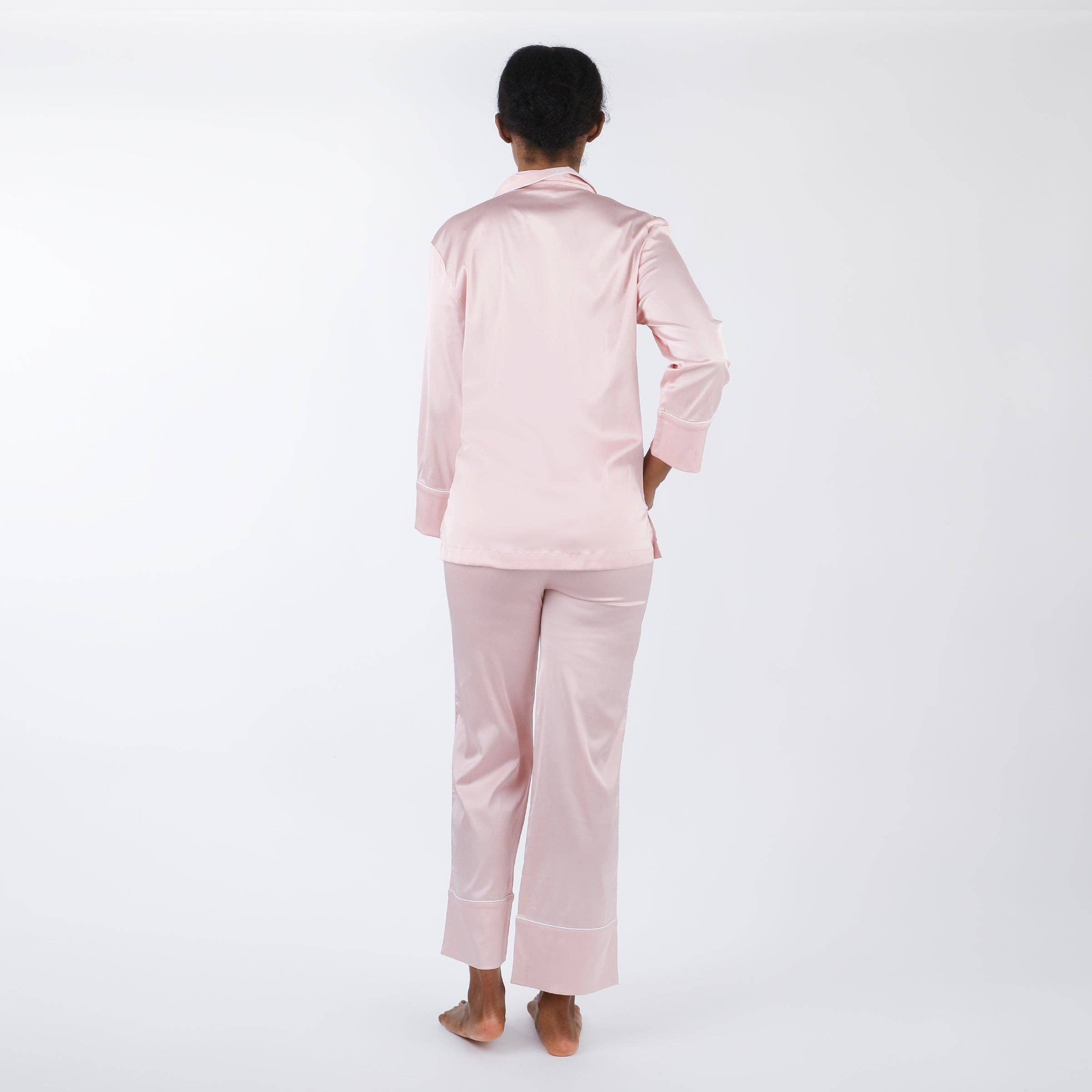 Lenora - Wholesale Sleepwear Set - Women's - CHLOE SATIN PAJAMAS2