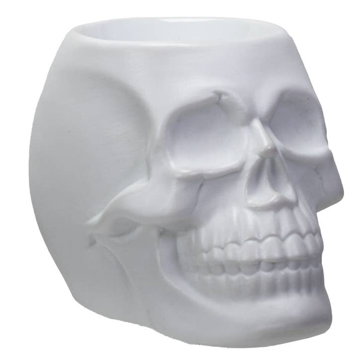 Pacific Trading - Wholesale Oil Warmer - 14043 Ceramic Skull Oil Burner
