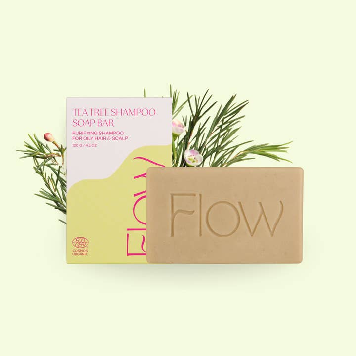 Tea Tree Schampo Tvålbar COSMOS ORG för wholesale av Flow Cosmetics