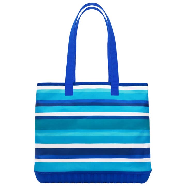Concept One - Wholesale Tote Bag - Women's - Tommy Bahama Water-Repellent Tote with Pouch – Ocean Stripe Print4