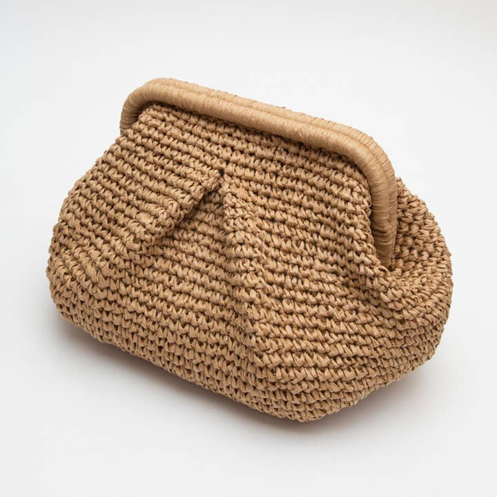 MiMi Wholesale - Vente Pochette – femme - Pochette en paille Bila Hinge TG106360