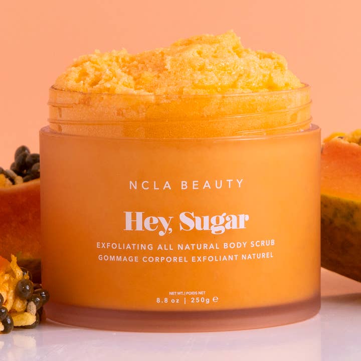 Hey, Sugar All Natural Body Scrub - Papaya Vanilla for wholesale by NCLA Beauty