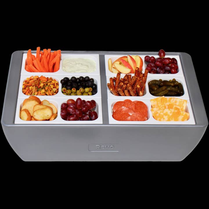 REVO Coolers - Wholesale Cooler/Cooler Bag - Dubler HEAT Flameless Chafer™ | Metallic Gray3