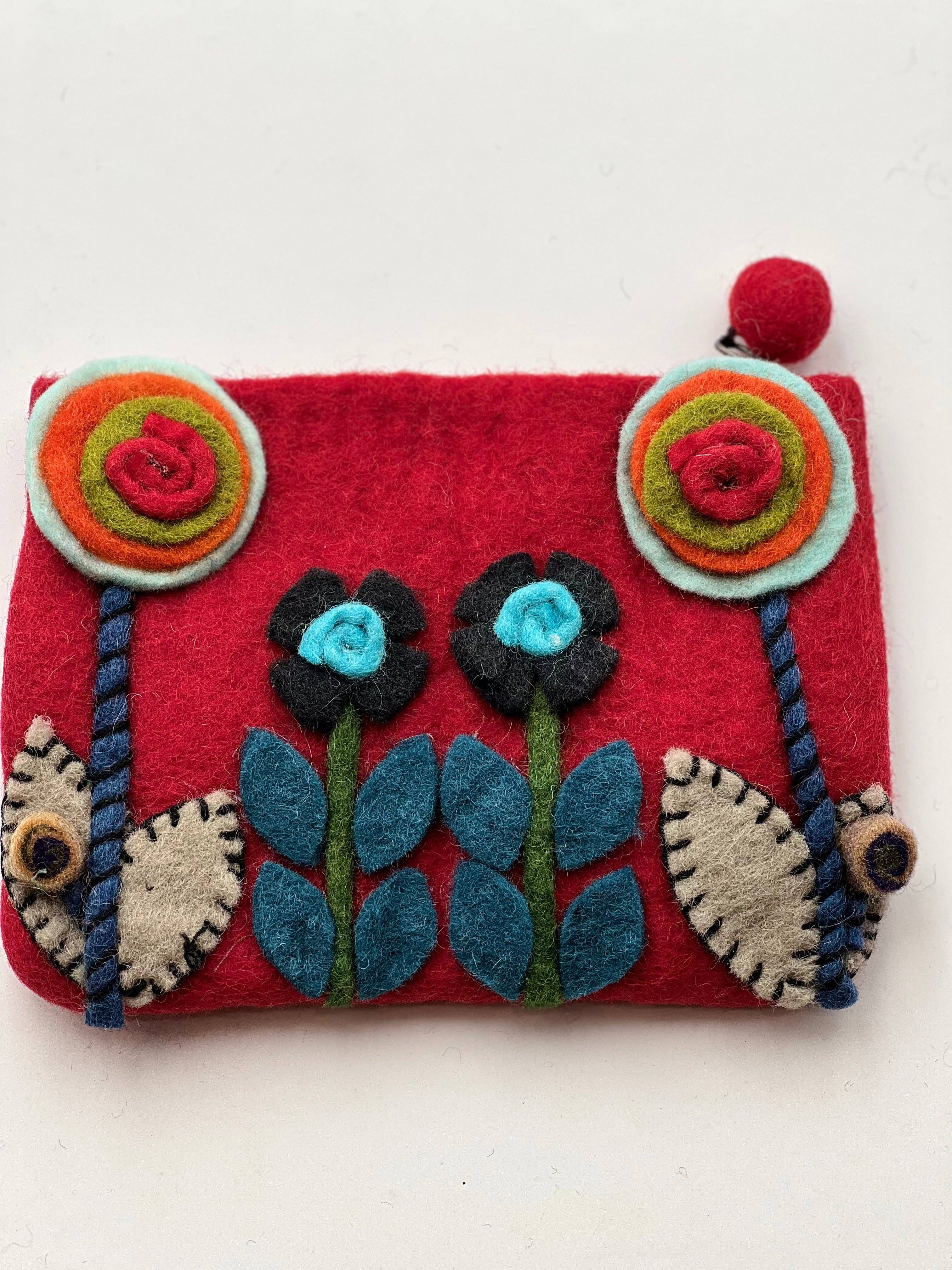 NURBU INC. - Vente Porte-monnaie – femme - Grand sac à main feutré avec laine (CPB12) Lot de 74