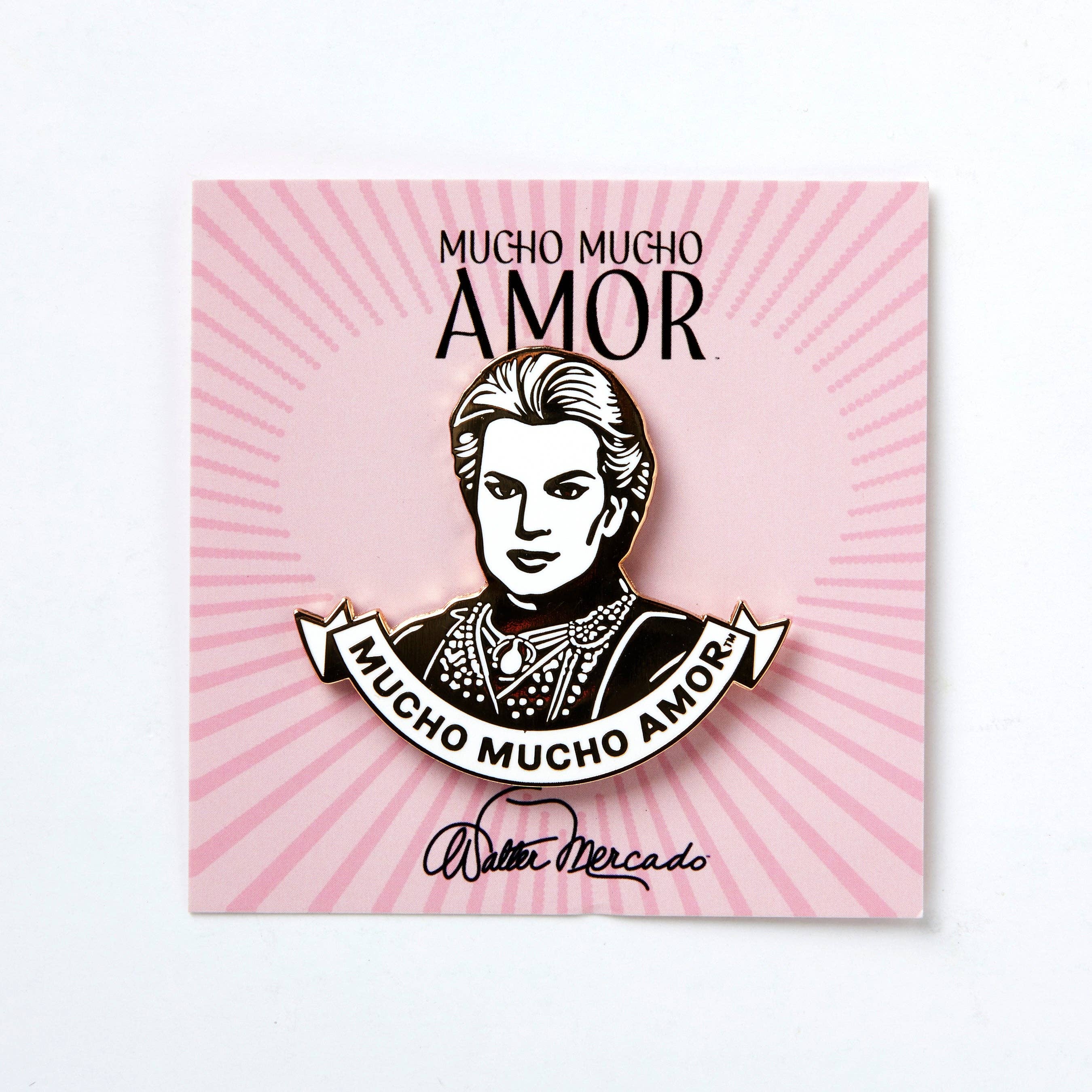 Walter Mercado - Wholesale Lapel Pin/Button - MUCHO MUCHO AMOR ENAMEL PIN