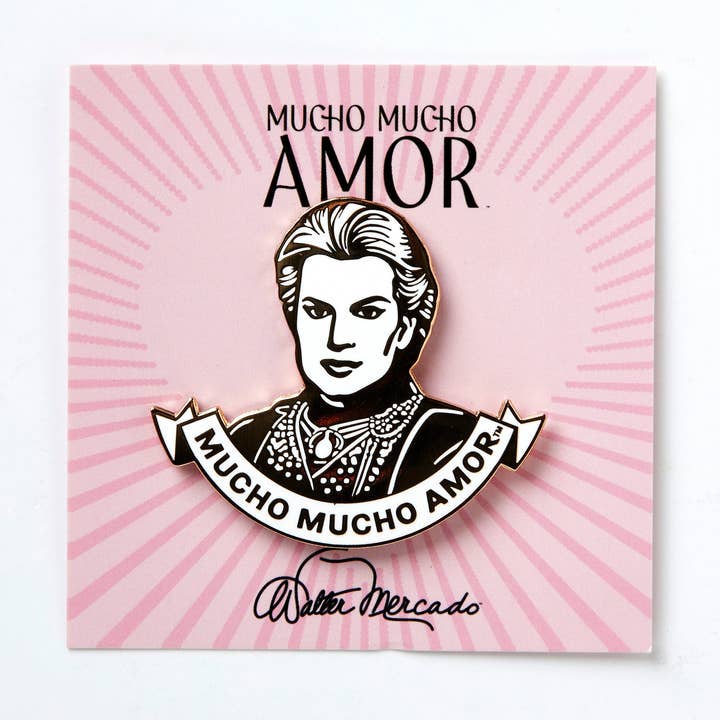 Walter Mercado - Wholesale Lapel Pin/Button - MUCHO MUCHO AMOR ENAMEL PIN0