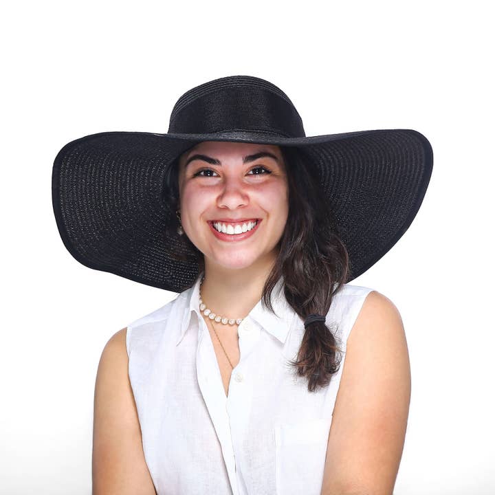 Beach Hat - Black for wholesale by Beautifully Warm