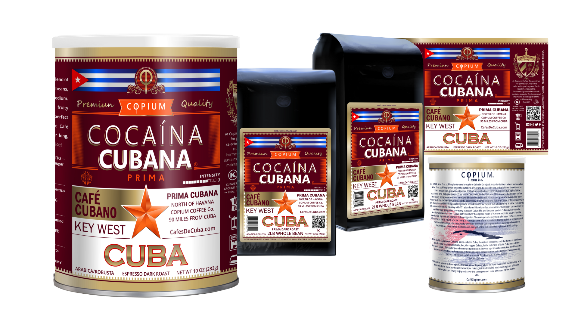 CafésDeCuba.com® - Wholesale Ground Coffee - PRIMA - Arabica / Robusta Coffee - Intensity 9 - Café COPIUM1