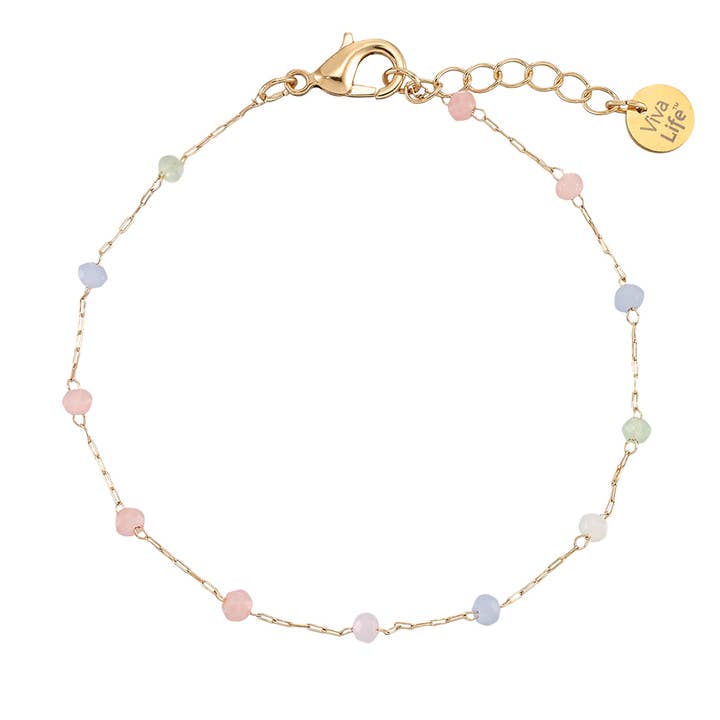 Dainty Glass Crystal Bracelet-12pcs for wholesale by World End Imports Jewelry & Gifts