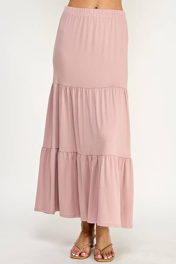 Heart & Hips - Wholesale Skirt - Women's - BJ50389 - TIERED MIDAXI SKIRT14