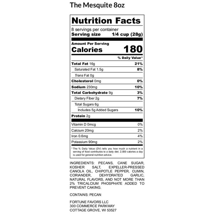 Fortune Favors - Wholesale Nuts - 8oz Fortune Favors The Mesquite 5