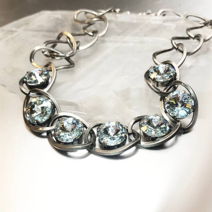 Crystal Wave Necklace for wholesale by Rew Elliott