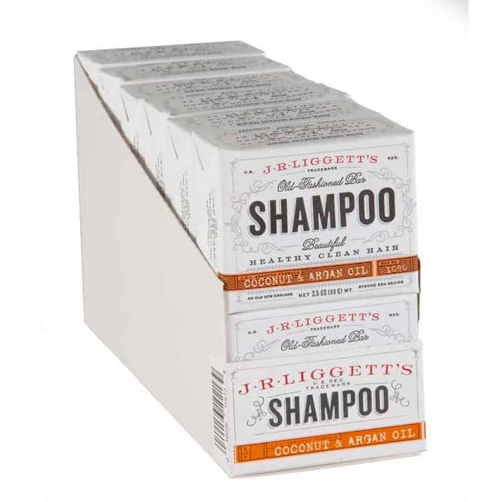 Présentoir de vente au détail de 12 barres - Huile de coco et d'argan pour la vente par J.R.LIGGETT'S®