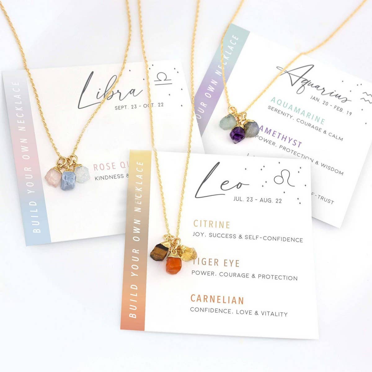 ACCITY - Wholesale Pendant/Charm Necklace - TWELVE CONSTELLATIONS NATURAL STONE NECKLACE_CWAJE104813