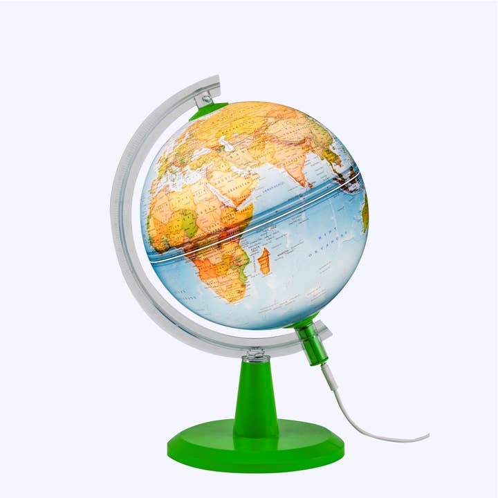 BlackSun – wholesale Skrivbordsglob – 🌍✨ ø 20 cm Modern fysisk jordglob med LED-belysning