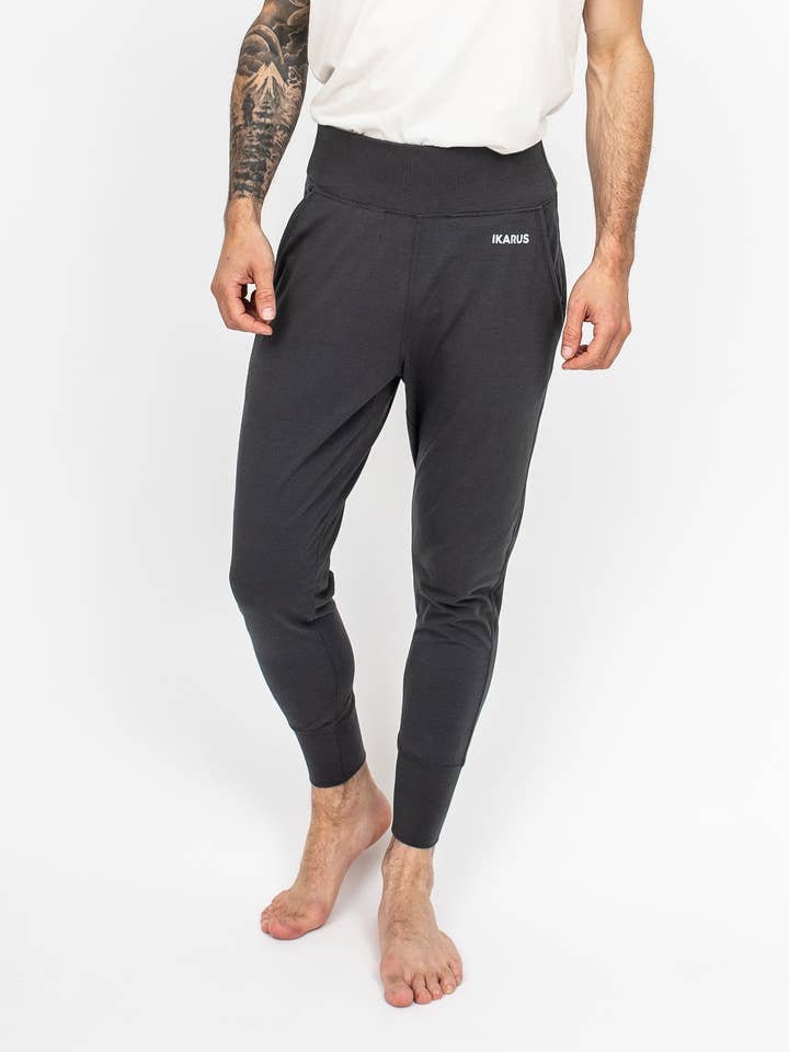Pantalones de yoga IKARUS para hombre | Gris oscuro para venta al por mayor de IKARUS | Yoga