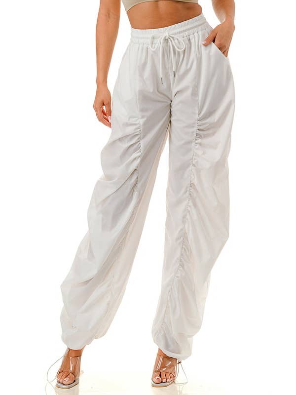 Namatt Design - Wholesale Pants - Women's - Plus Elastic Waist Pleated Loose Fit Jogger Pants5