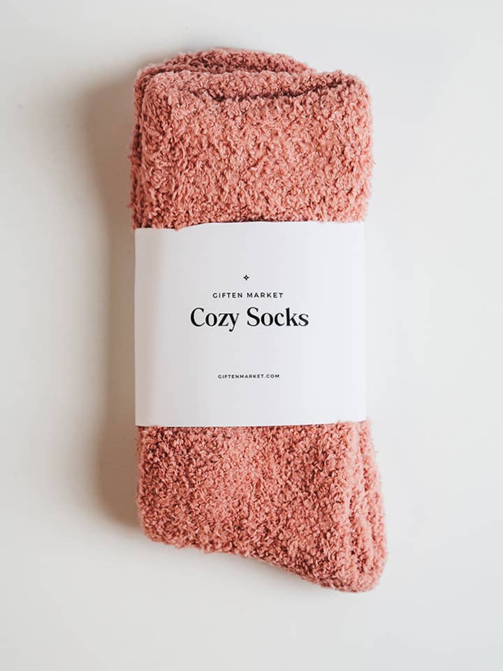 Cozy Cloud Socks - Rosette Pink - Women's Socks - Gift Idea and other Purchase Wholesale cosy socks. Free Returns & Net 60 Terms on Faire trending on Faire.