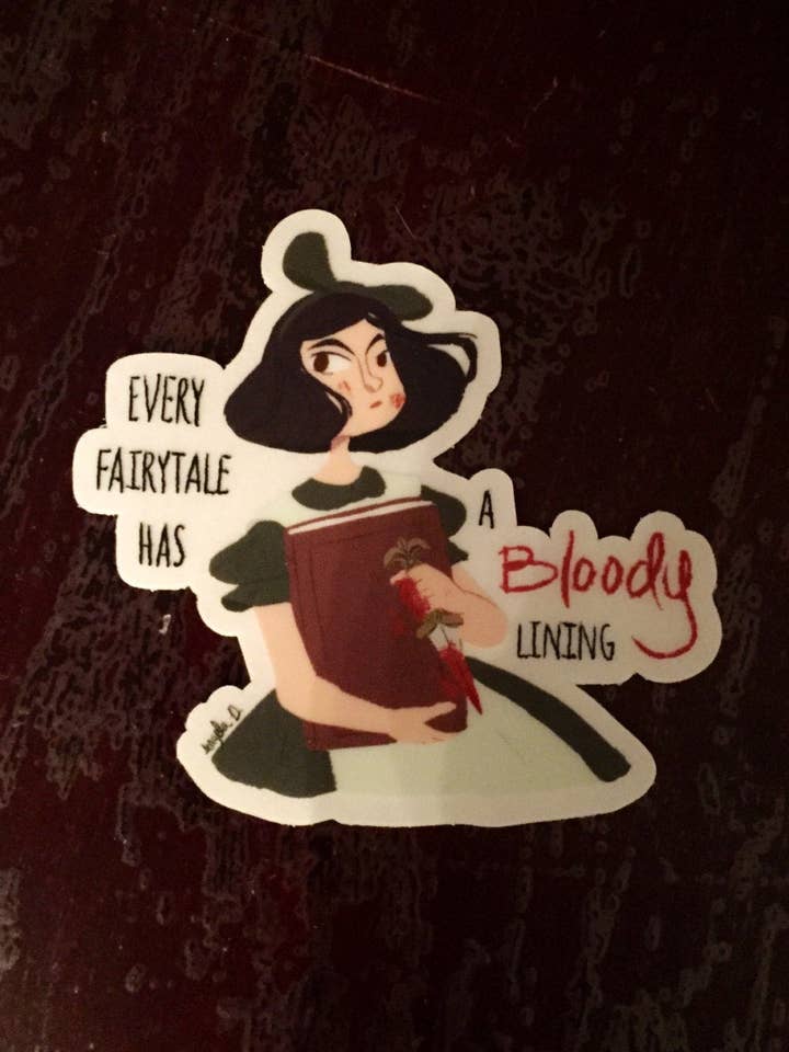 Adesivo trasparente Ophelia Il labirinto del fauno per la vendita all'ingrosso da parte di Angelaanimates