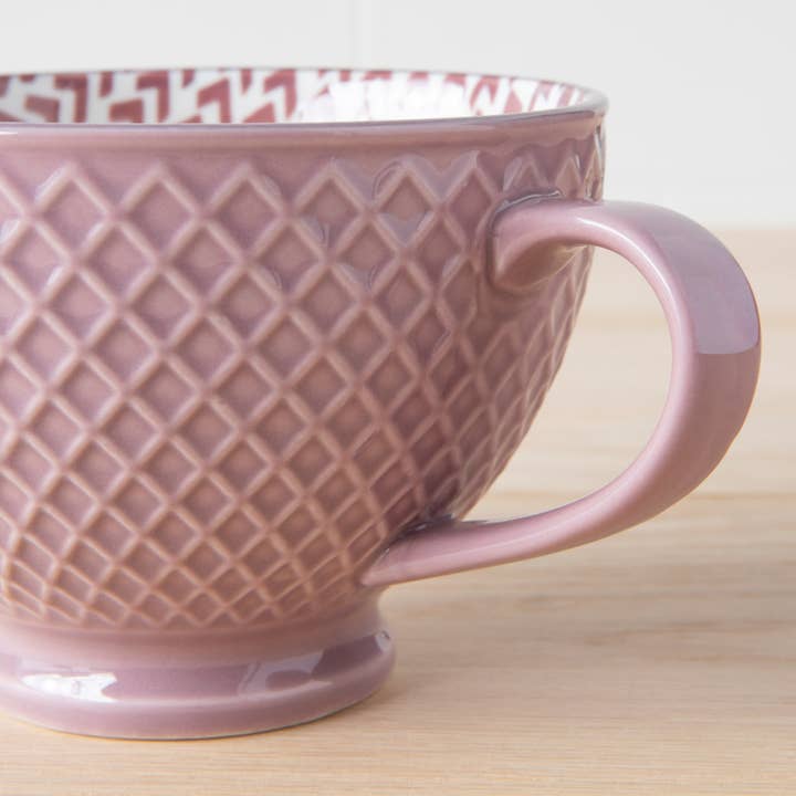 Now Designs by Danica - Wholesale Coffee Mug - Mauve Latte Mug2
