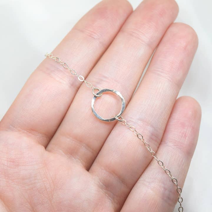 Hammered Disk Necklace for wholesale by LK Jewelers