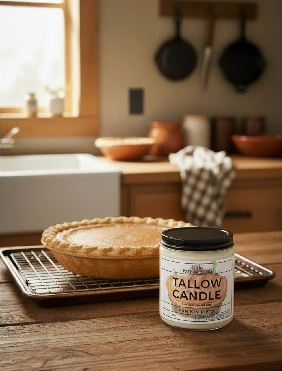 The Farmhouse5 - Wholesale Jar/Filled Candle - Seasonal Organic Tallow Candles2