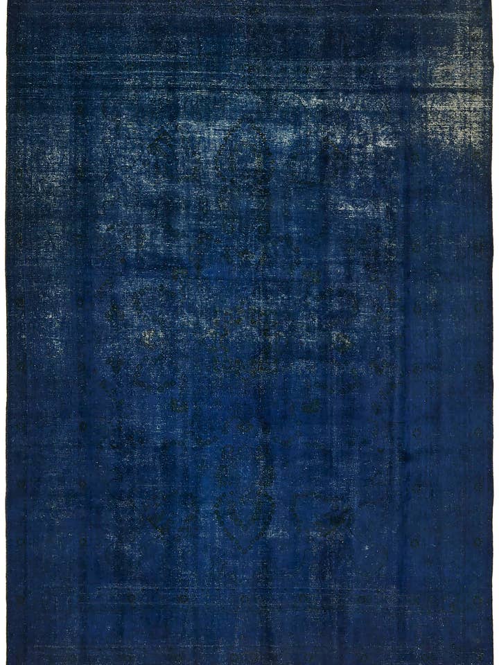 Tapis de grande surface surteint bleu 8x11 - 44346 pour la vente par RUG N CARPET