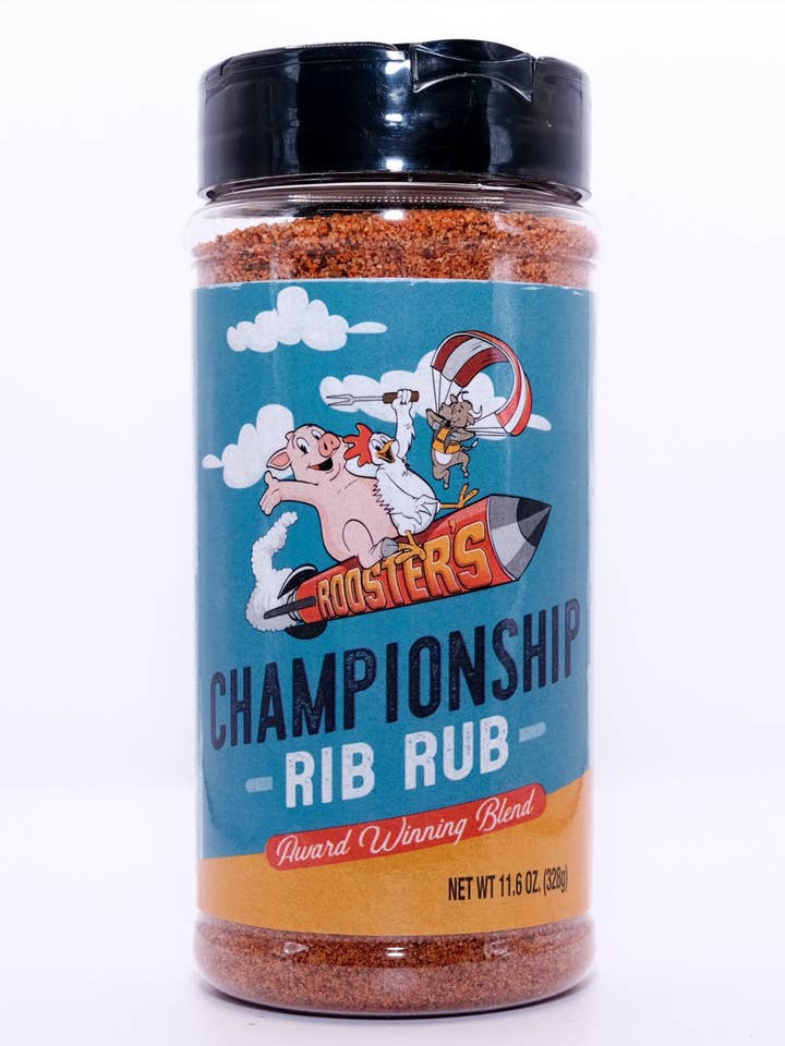 Rooster's Championship Rib Rub - 8-50010-36504-6 pour la vente par Rooster's Championship Seasoning & Sauce