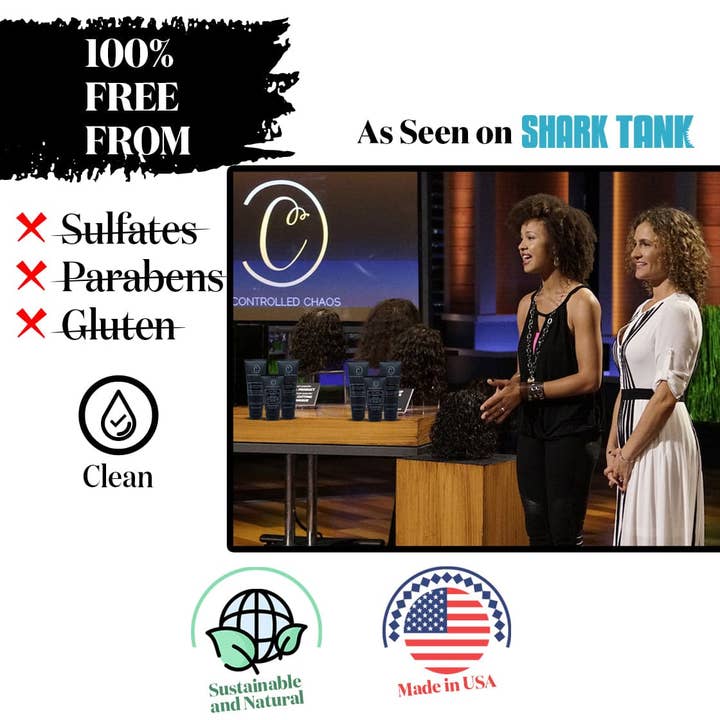 Controlled Chaos - Wholesale Hair Styling Gel/Mousse - The Original Curl Creme 5 oz | As Seen On Shark Tank - For Curly, Anti Frizz, Wavy and All Hair Types5