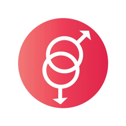 Kalan - Venta al por mayor Botón/prendedor - Botón BT767- Símbolo gay de 1.25"