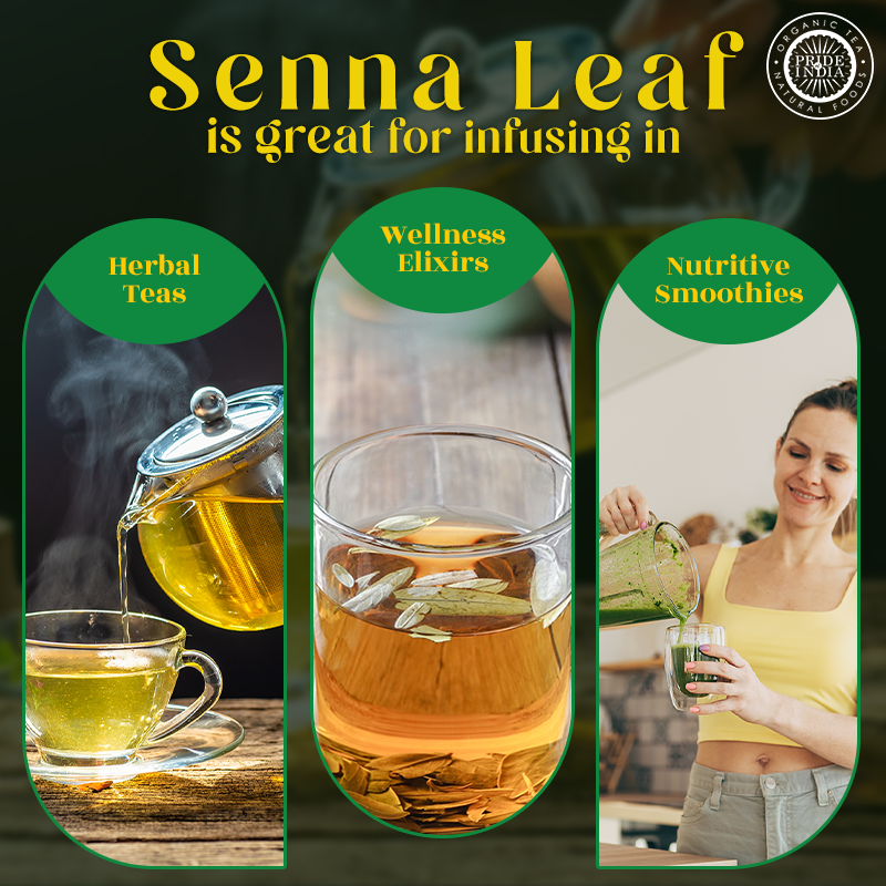 PRIDE INDIA BRANDS - Wholesale Health/Detox Tea - Natural Indian Senna Herb Leaf, 3.53oz (100gm) Pack4