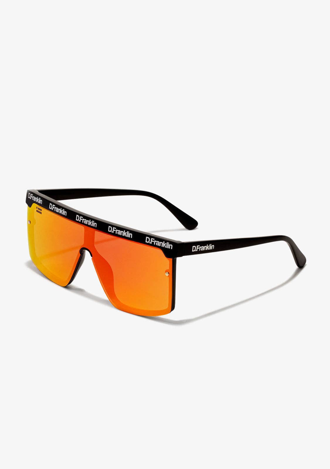 D.Franklin - Venta al por mayor Gafas de sol - Unisex - Orion Full Logo Black / Red1