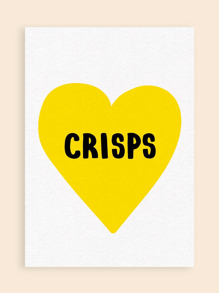 Crisps Art Print for wholesale by Hand and Palm