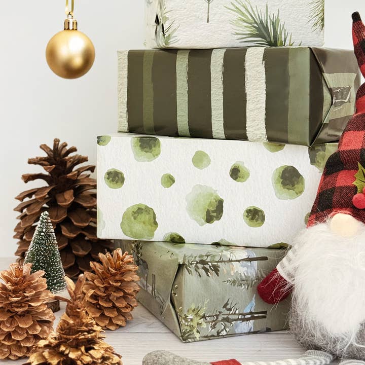 Wrapables.com - Wholesale Flat Wrap - Wrapables Christmas Gift Wrap Paper Sheets Folded Flat 12pcs10