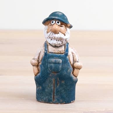 Ornamento Contadino Blu Maculato, 12,4 cm per la vendita all'ingrosso da parte di Gainsborough Giftware x Portland Living